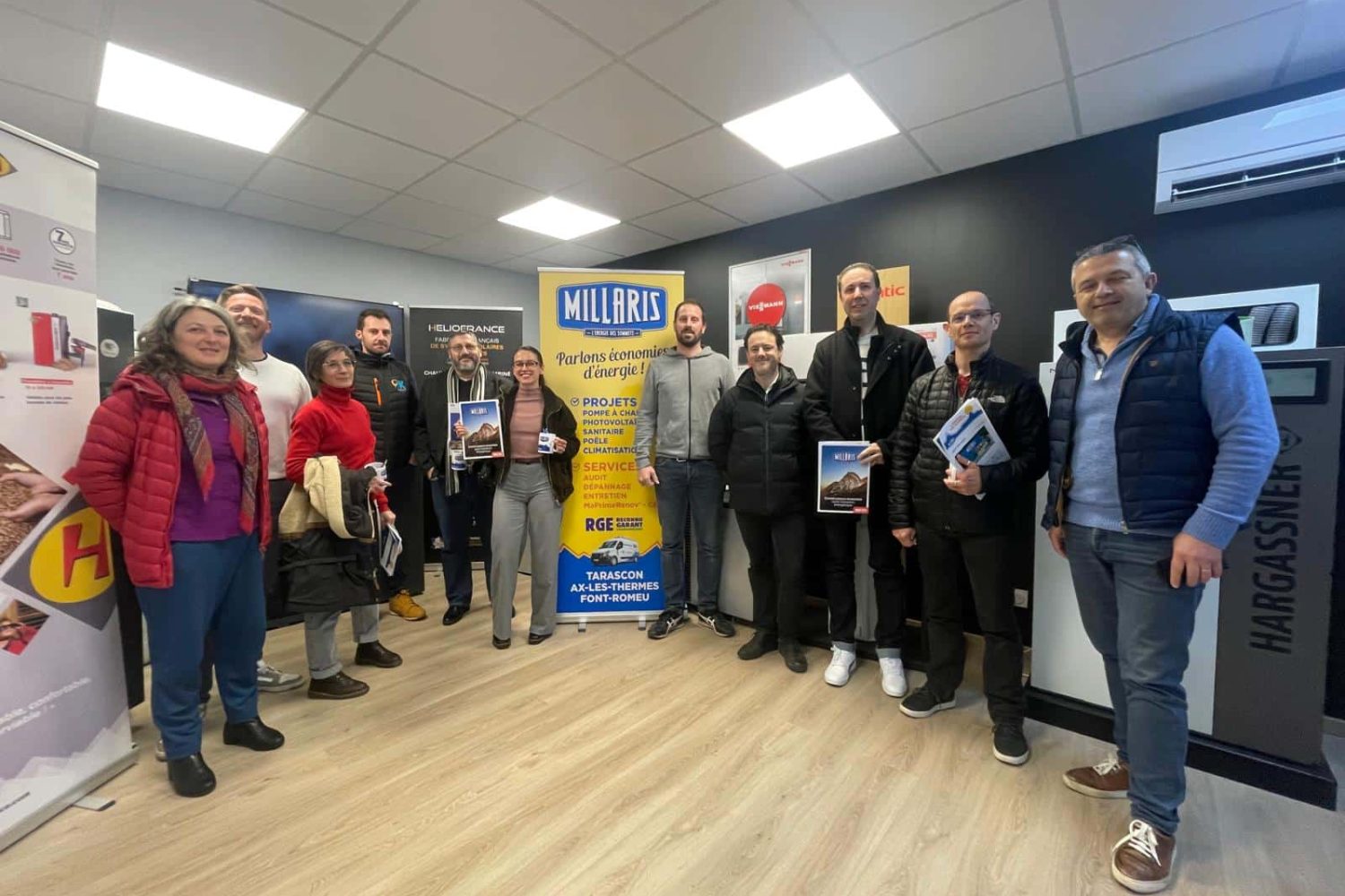 visite de millaris energies à perles-et-castelet